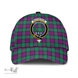 Scottish MacArthur Milton Clan Tartan Tartan Cap - Crest Classic Scottish Plaid Tartan Plaid