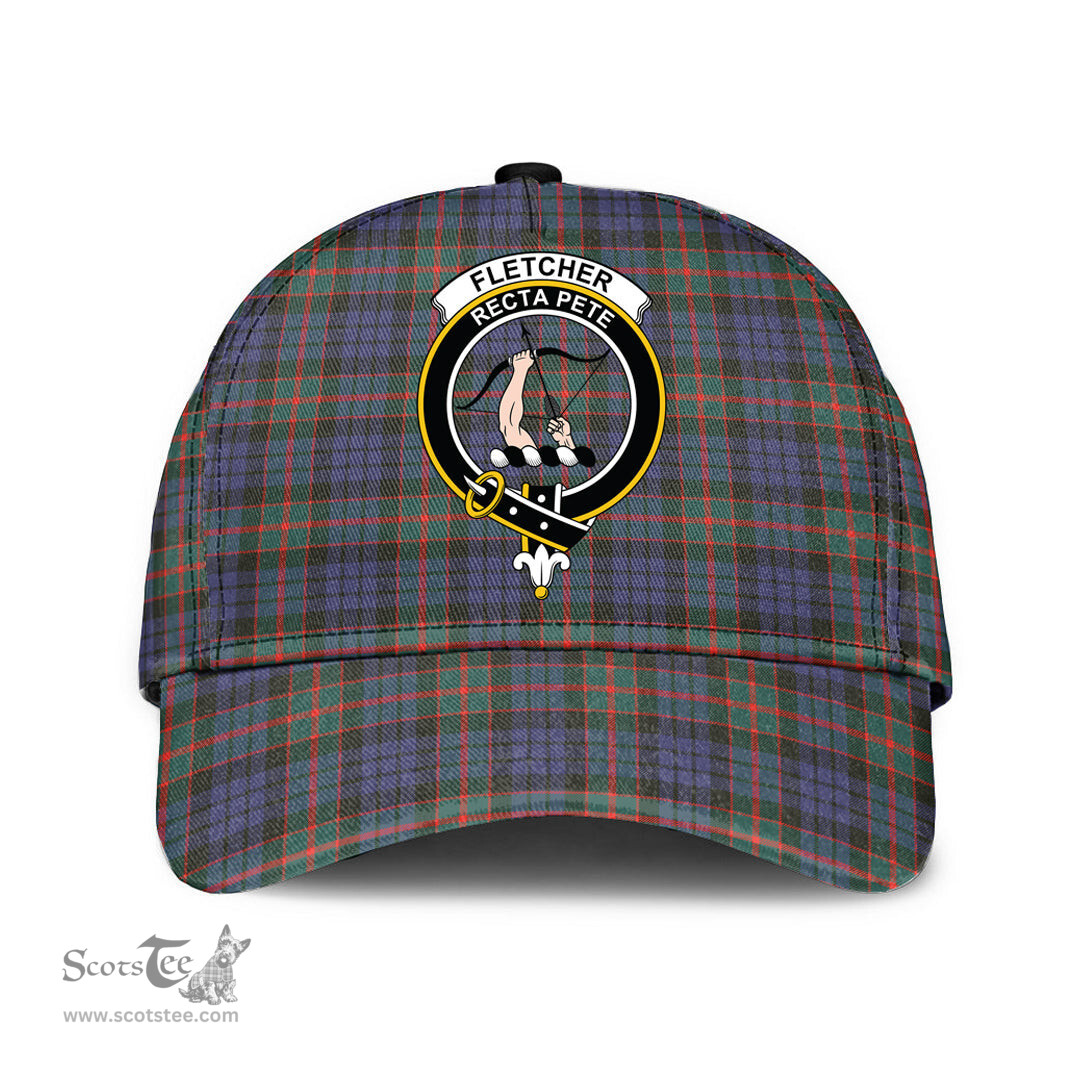 Scottish Fletcher of Dunans Clan Tartan Tartan Cap - Crest Classic Scottish Plaid Tartan Plaid