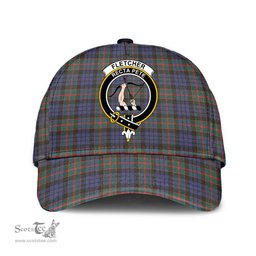 Scottish Fletcher of Dunans Clan Tartan Tartan Cap - Crest Classic Scottish Plaid Tartan Plaid