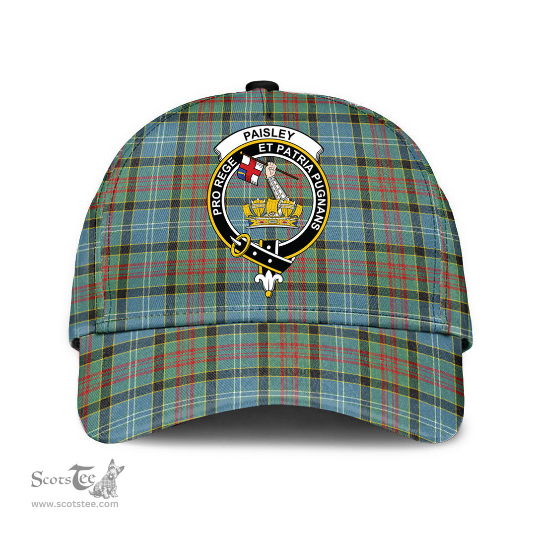 Scottish Paisley District Clan Tartan Tartan Cap - Crest Classic Scottish Plaid Tartan Plaid