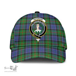 Scottish Paterson Clan Tartan Tartan Cap - Crest Classic Scottish Plaid Tartan Plaid