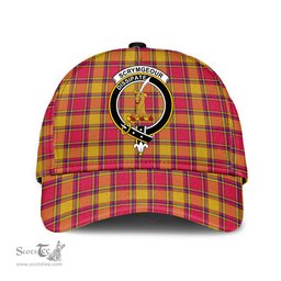 Scottish Scrymgeour Clan Tartan Tartan Cap - Crest Classic Scottish Plaid Tartan Plaid