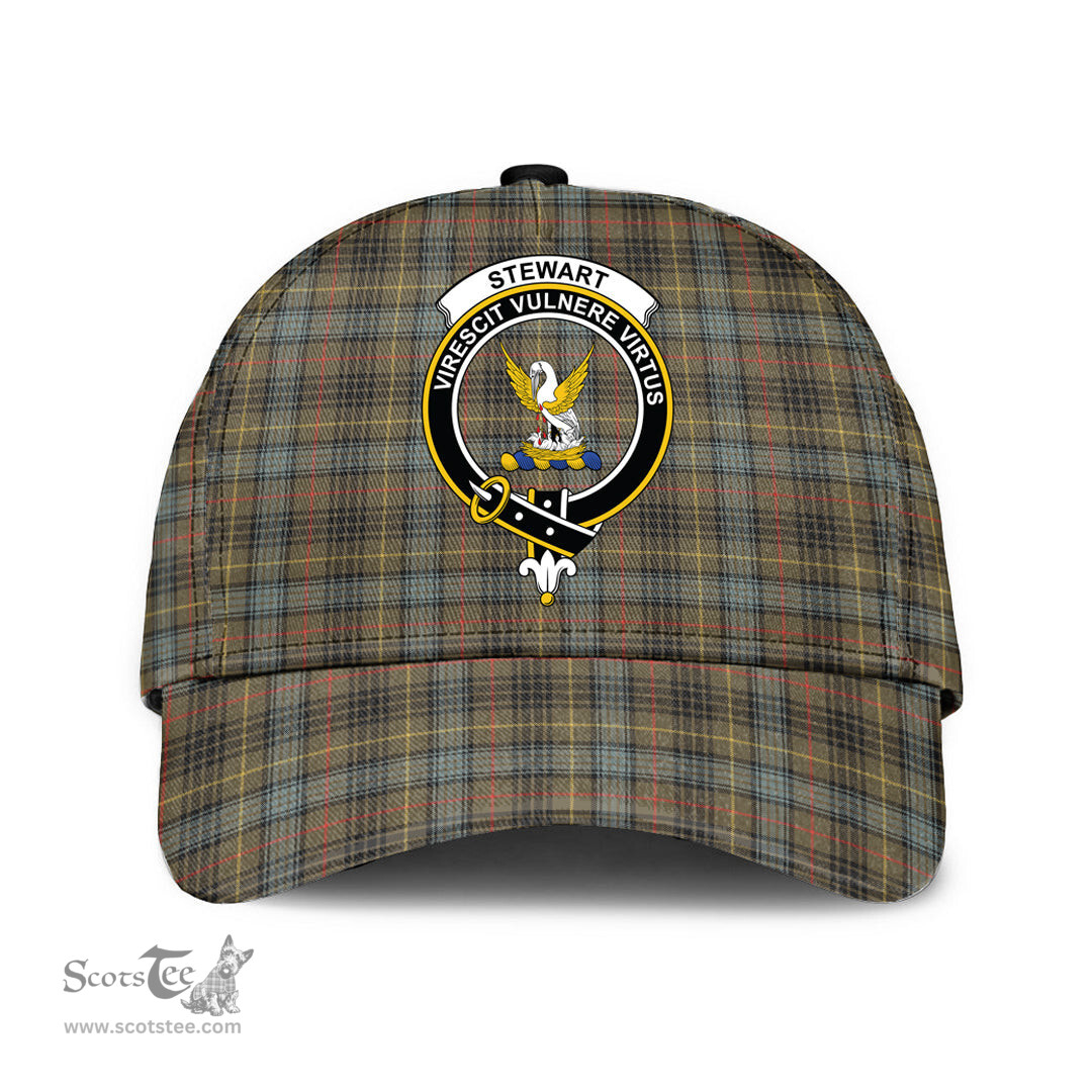 Scottish Stewart Hunting Weathered Clan Tartan Tartan Cap - Crest Classic Scottish Plaid Tartan Plaid