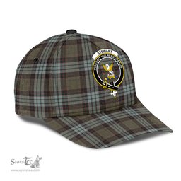 Scottish Stewart Old Weathered Clan Tartan Tartan Cap - Crest Classic Scottish Plaid Tartan Plaid
