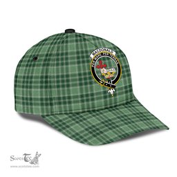 Scottish MacDonald Lord of the Isles Hunting Clan Tartan Tartan Cap - Crest Classic Scottish Plaid Tartan Plaid