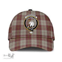 Scottish Cunningham Burgundy Dancers Clan Tartan Tartan Cap - Crest Classic Scottish Plaid Tartan Plaid