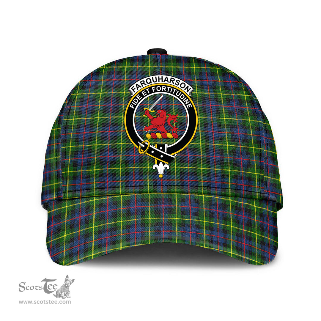 Scottish Farquharson Modern Clan Tartan Tartan Cap - Crest Classic Scottish Plaid Tartan Plaid