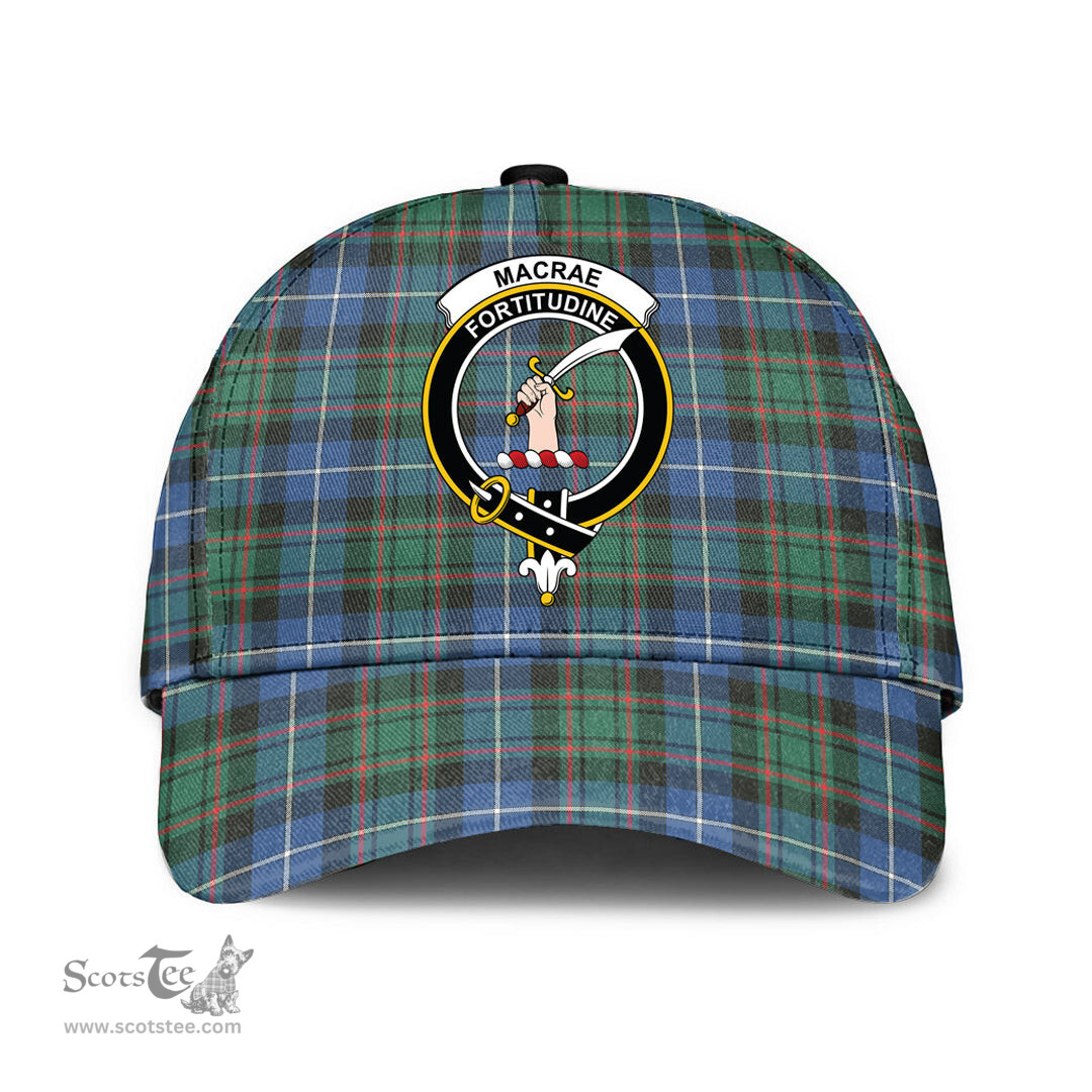 Scottish MacRae Hunting Ancient Clan Tartan Tartan Cap - Crest Classic Scottish Plaid Tartan Plaid