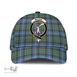 Scottish MacRae Hunting Ancient Clan Tartan Tartan Cap - Crest Classic Scottish Plaid Tartan Plaid