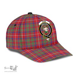 Scottish Shaw Red Modern Clan Tartan Tartan Cap - Crest Classic Scottish Plaid Tartan Plaid