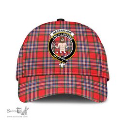 Scottish MacFarlane Modern Clan Tartan Tartan Cap - Crest Classic Scottish Plaid Tartan Plaid