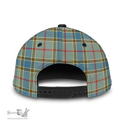 Scottish Balfour Blue Clan Tartan Tartan Cap - Crest Classic Scottish Plaid Tartan Plaid