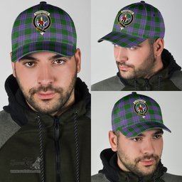 Scottish Elphinstone Clan Tartan Tartan Cap - Crest Classic Scottish Plaid Tartan Plaid