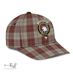 Scottish Cunningham Burgundy Dancers Clan Tartan Tartan Cap - Crest Classic Scottish Plaid Tartan Plaid