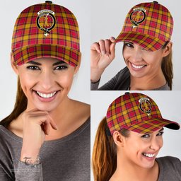 Scottish Scrymgeour Clan Tartan Tartan Cap - Crest Classic Scottish Plaid Tartan Plaid