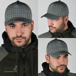 Scottish Campbell Faded Clan Tartan Tartan Cap - Classic Scottish Plaid Tartan Plaid