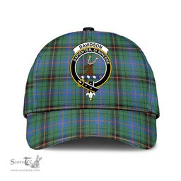 Scottish Davidson Ancient Clan Tartan Tartan Cap - Crest Classic Scottish Plaid Tartan Plaid