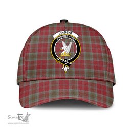 Scottish Lindsay Weathered Clan Tartan Tartan Cap - Crest Classic Scottish Plaid Tartan Plaid