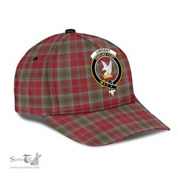 Scottish Lindsay Weathered Clan Tartan Tartan Cap - Crest Classic Scottish Plaid Tartan Plaid