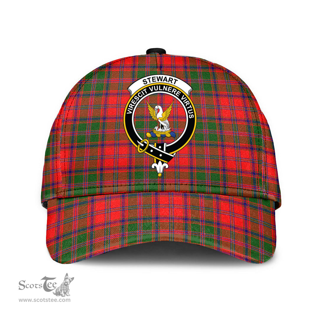 Scottish Stewart of Appin Modern Clan Tartan Tartan Cap - Crest Classic Scottish Plaid Tartan Plaid