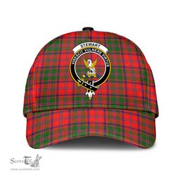 Scottish Stewart of Appin Modern Clan Tartan Tartan Cap - Crest Classic Scottish Plaid Tartan Plaid