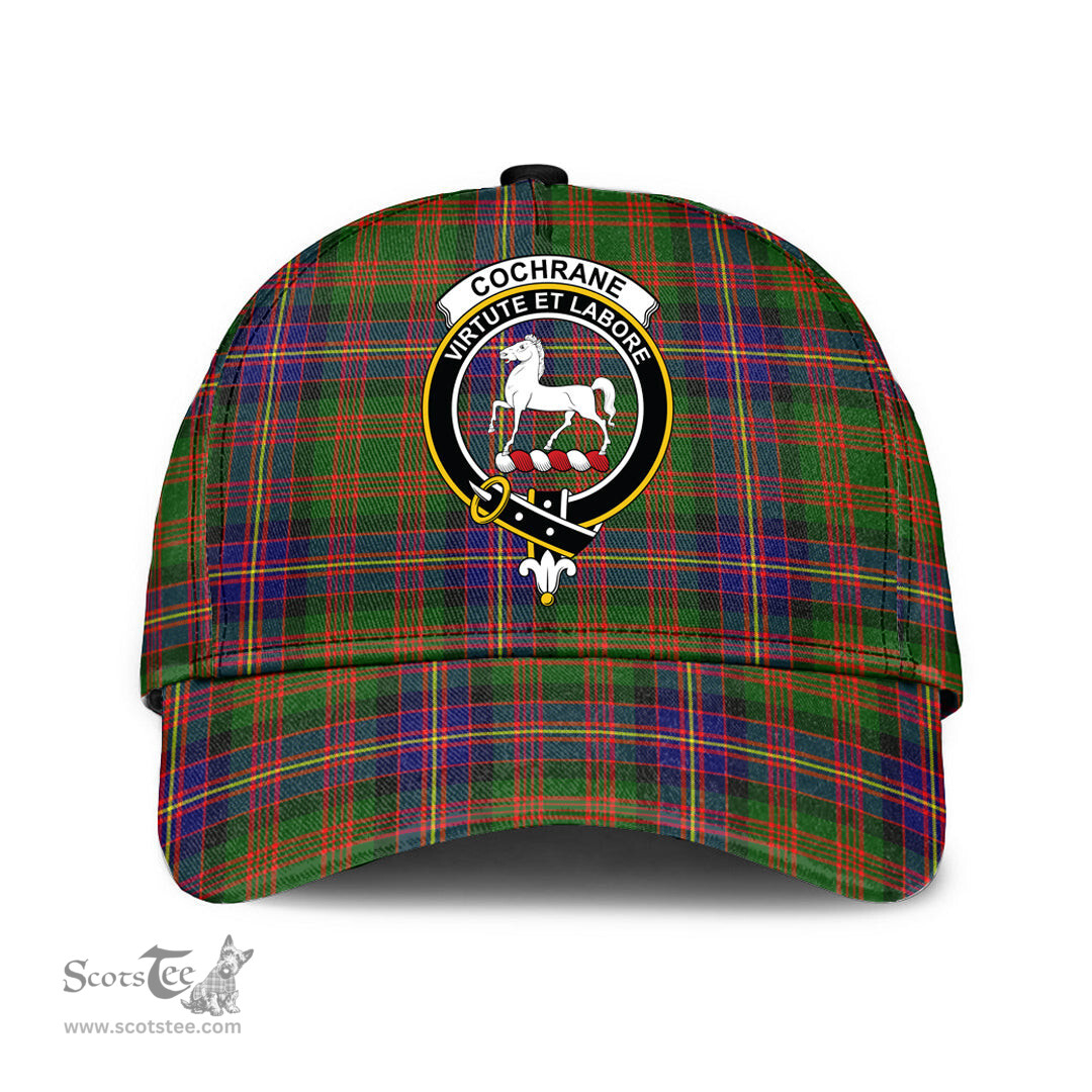 Scottish Cochrane Modern Clan Tartan Tartan Cap - Crest Classic Scottish Plaid Tartan Plaid