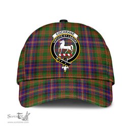 Scottish Cochrane Modern Clan Tartan Tartan Cap - Crest Classic Scottish Plaid Tartan Plaid