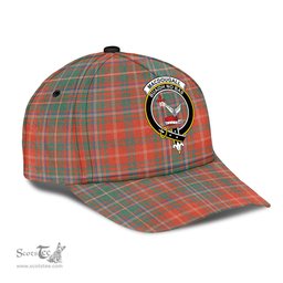 Scottish MacDougall Ancient Clan Tartan Tartan Cap - Crest Classic Scottish Plaid Tartan Plaid