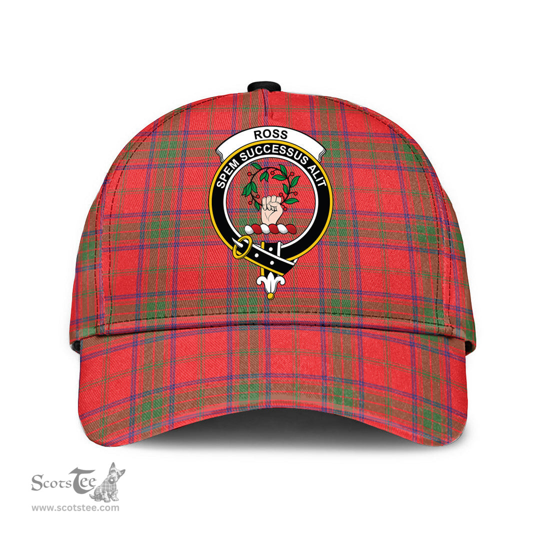 Scottish Ross Modern Clan Tartan Tartan Cap - Crest Classic Scottish Plaid Tartan Plaid