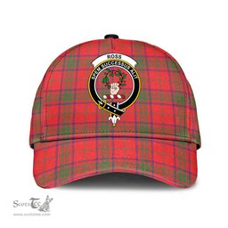 Scottish Ross Modern Clan Tartan Tartan Cap - Crest Classic Scottish Plaid Tartan Plaid