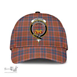 Scottish Cameron of Lochiel Ancient Clan Tartan Tartan Cap - Crest Classic Scottish Plaid Tartan Plaid