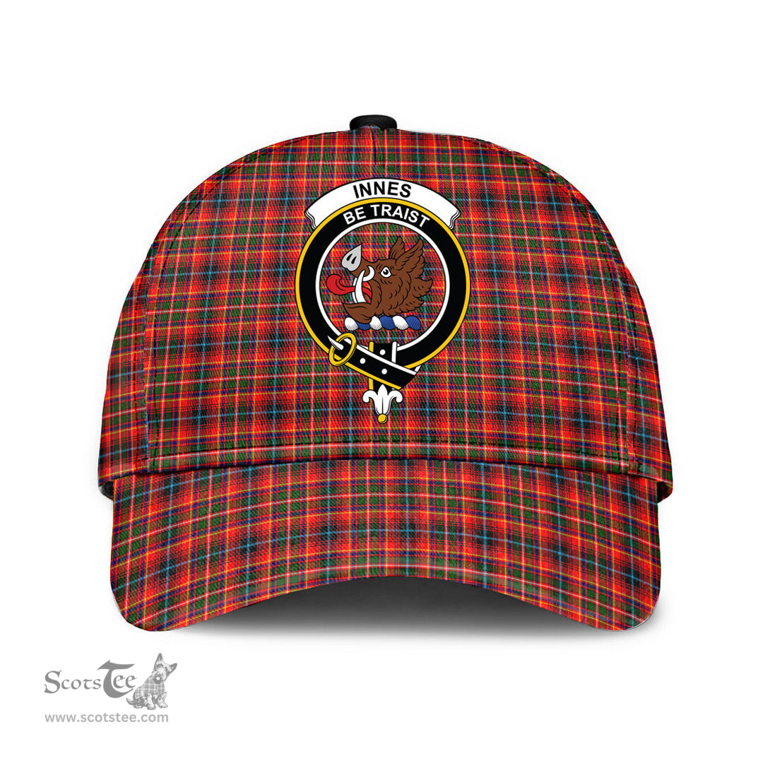 Scottish Innes Modern Clan Tartan Tartan Cap - Crest Classic Scottish Plaid Tartan Plaid