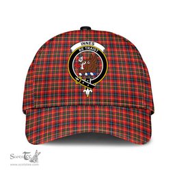 Scottish Innes Modern Clan Tartan Tartan Cap - Crest Classic Scottish Plaid Tartan Plaid
