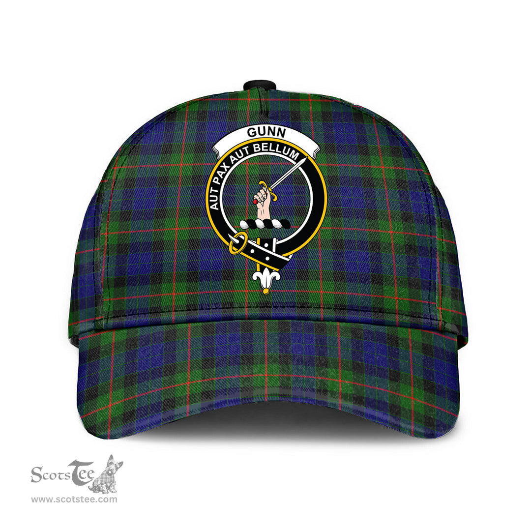Scottish Gunn Modern Clan Tartan Tartan Cap - Crest Classic Scottish Plaid Tartan Plaid