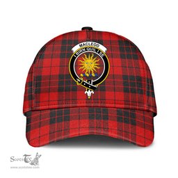 Scottish MacLeod of Raasay Clan Tartan Tartan Cap - Crest Classic Scottish Plaid Tartan Plaid