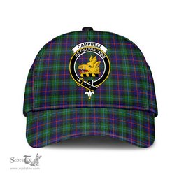 Scottish Campbell of Cawdor Modern Clan Tartan Tartan Cap - Crest Classic Scottish Plaid Tartan Plaid