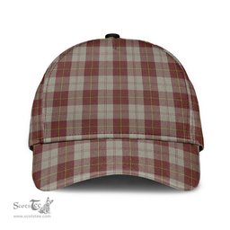 Scottish Cunningham Burgundy Dancers Clan Tartan Tartan Cap - Classic Scottish Plaid Tartan Plaid