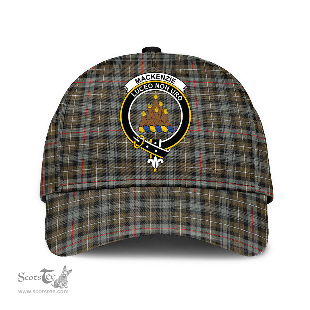 Scottish MacKenzie Weathered Clan Tartan Tartan Cap - Crest Classic Scottish Plaid Tartan Plaid