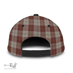 Scottish Cunningham Burgundy Dancers Clan Tartan Tartan Cap - Classic Scottish Plaid Tartan Plaid