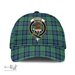 Scottish Graham of Menteith Ancient Clan Tartan Tartan Cap - Crest Classic Scottish Plaid Tartan Plaid