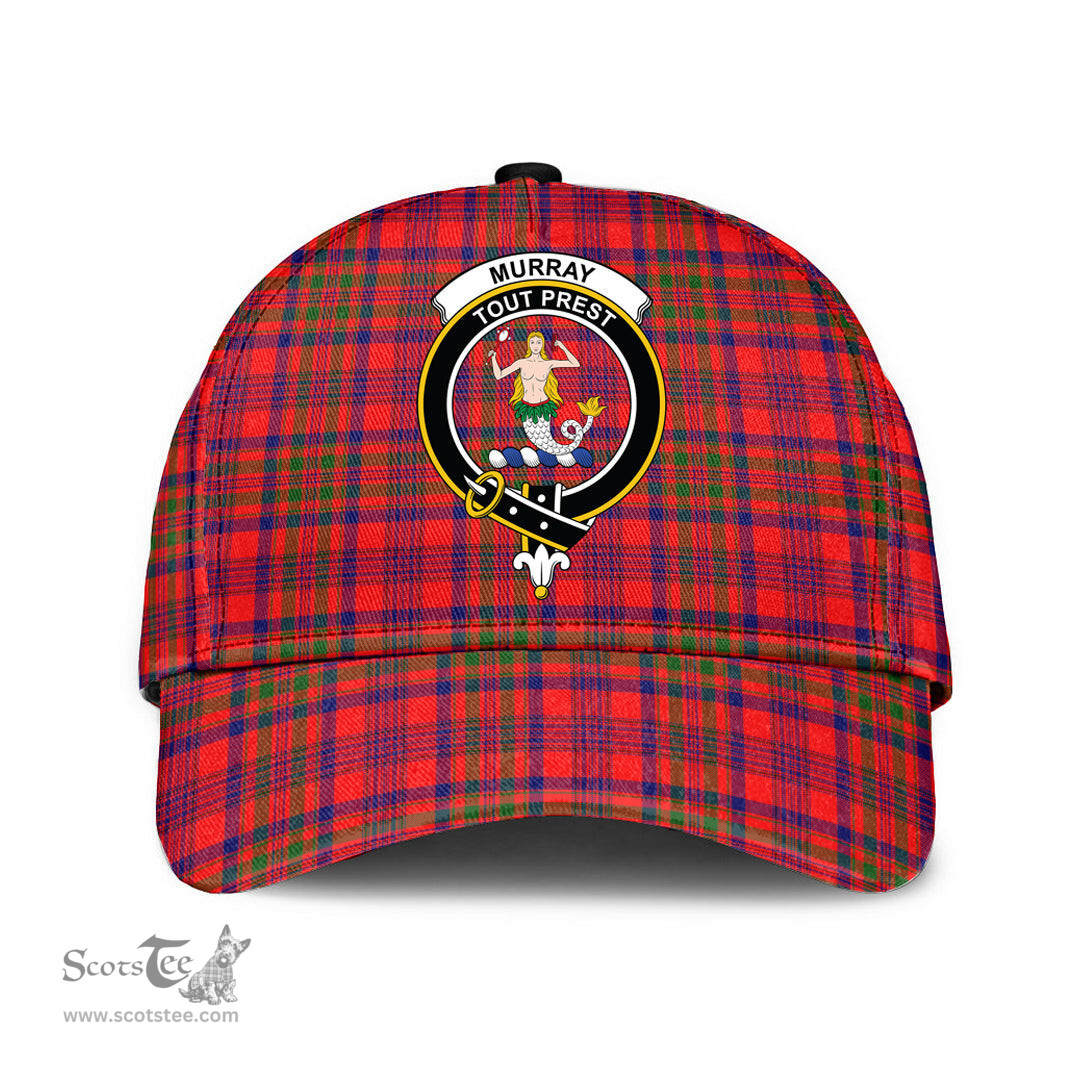 Scottish Murray of Tulloch Modern Clan Tartan Tartan Cap - Crest Classic Scottish Plaid Tartan Plaid