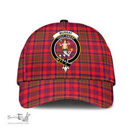 Scottish Murray of Tulloch Modern Clan Tartan Tartan Cap - Crest Classic Scottish Plaid Tartan Plaid