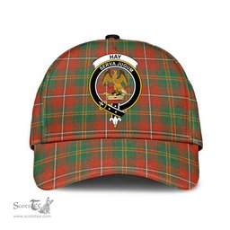 Scottish Hay Ancient Clan Tartan Tartan Cap - Crest Classic Scottish Plaid Tartan Plaid