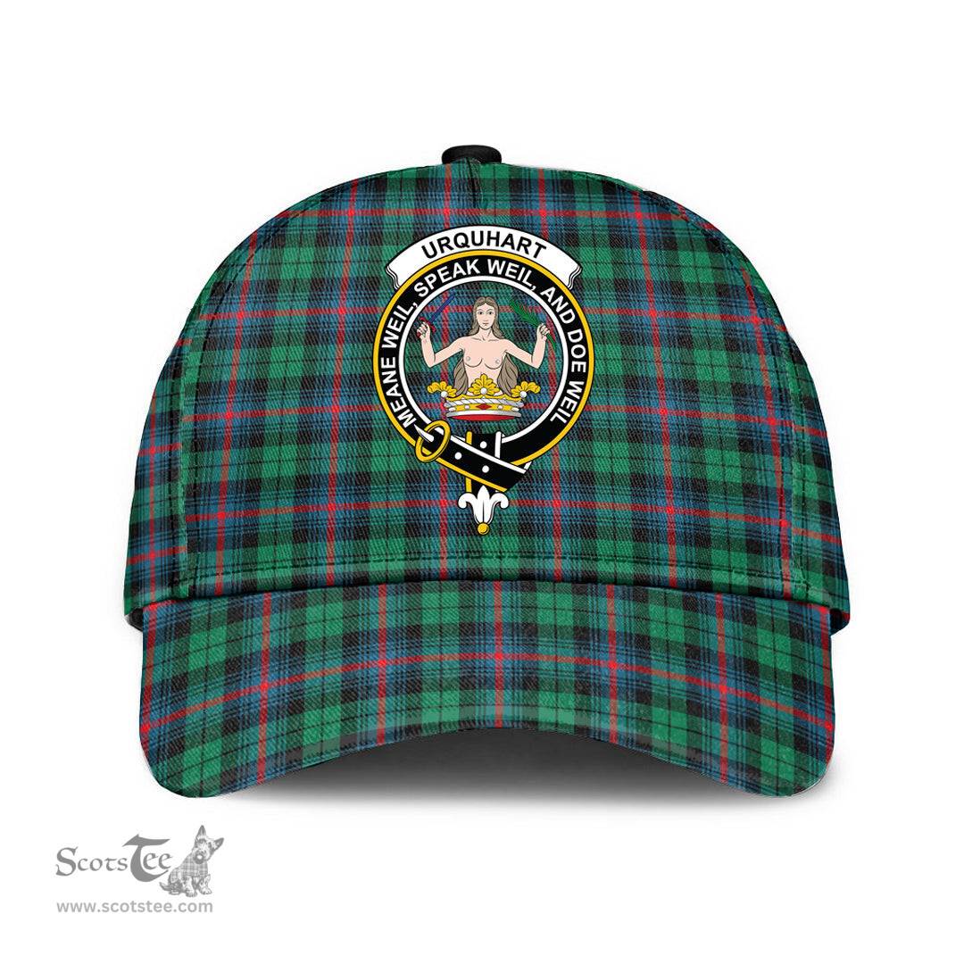 Scottish Urquhart Broad Red Ancient Clan Tartan Tartan Cap - Crest Classic Scottish Plaid Tartan Plaid