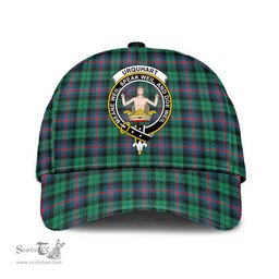 Scottish Urquhart Broad Red Ancient Clan Tartan Tartan Cap - Crest Classic Scottish Plaid Tartan Plaid