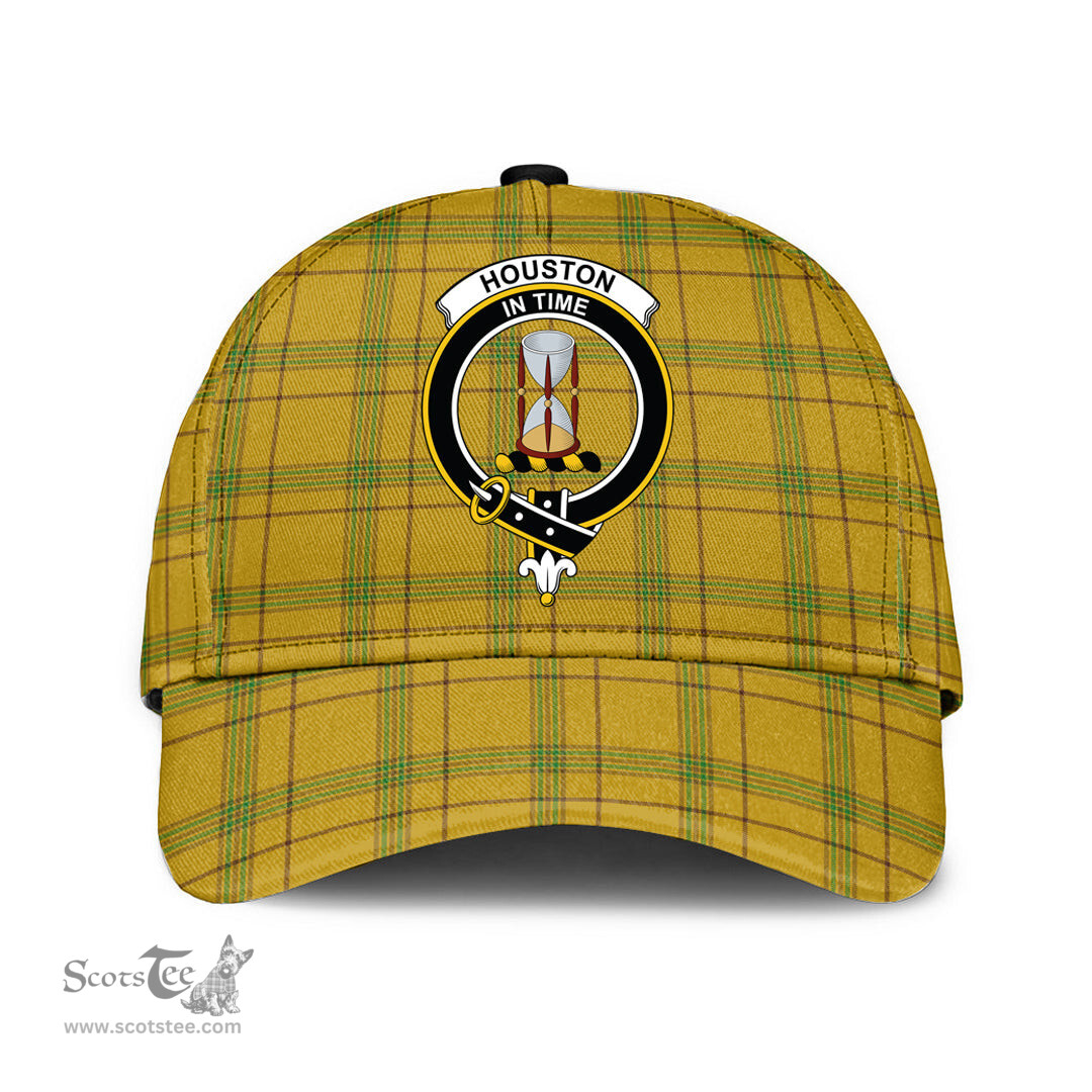 Scottish Houston Clan Tartan Tartan Cap - Crest Classic Scottish Plaid Tartan Plaid