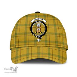 Scottish Houston Clan Tartan Tartan Cap - Crest Classic Scottish Plaid Tartan Plaid
