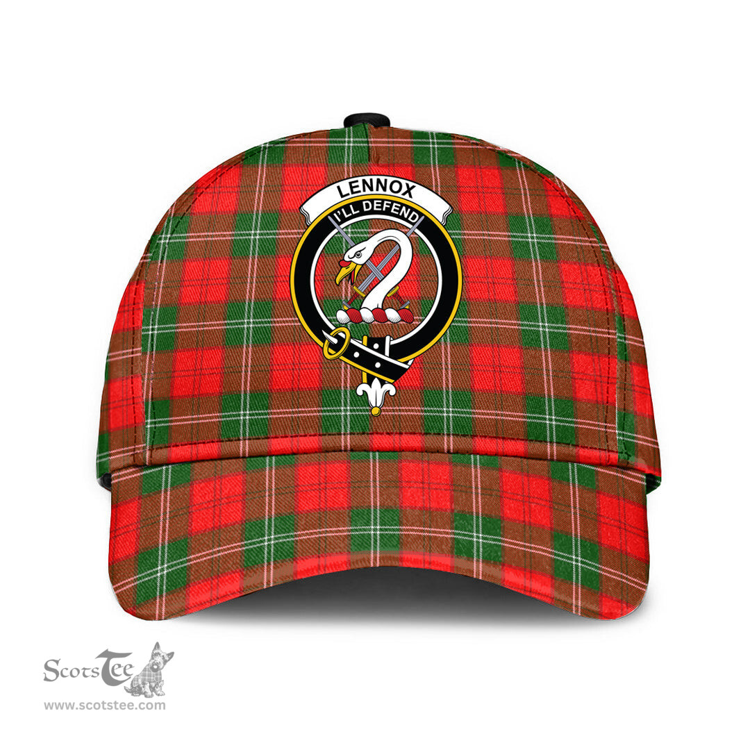 Scottish Lennox Modern Clan Tartan Tartan Cap - Crest Classic Scottish Plaid Tartan Plaid