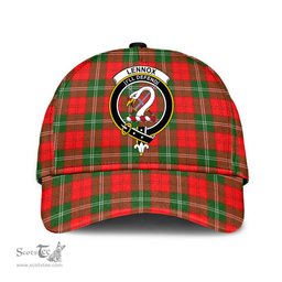 Scottish Lennox Modern Clan Tartan Tartan Cap - Crest Classic Scottish Plaid Tartan Plaid