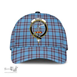 Scottish Elliot Ancient Clan Tartan Tartan Cap - Crest Classic Scottish Plaid Tartan Plaid